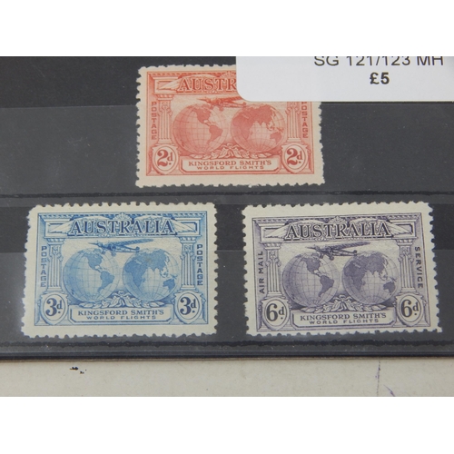 120 - A stunning collection of stamps from Australia. Some used and some mint hinged.