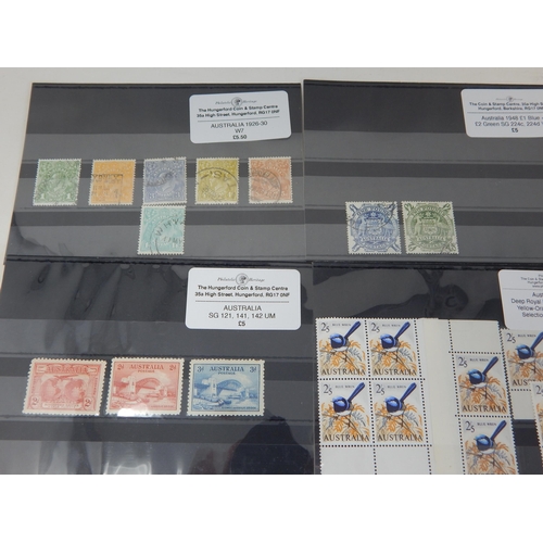 120 - A stunning collection of stamps from Australia. Some used and some mint hinged.