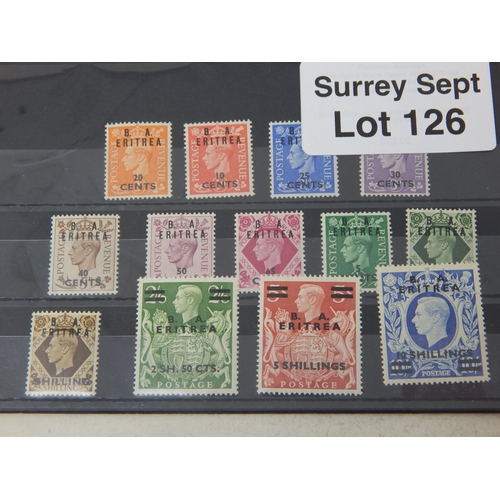 126 - A lot of 32 stamps from British Occupation of Italian Colonies