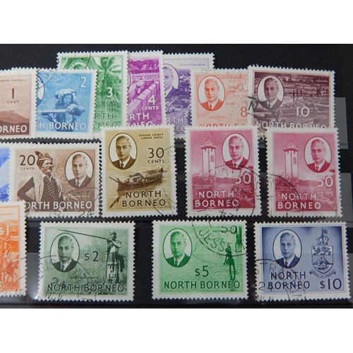 215 - Malaysia-North Borneo 1950 Set SG256/70 VFU