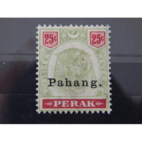 228 - Malaysia-Pahang 1898 25c green & carmine SG20 VFU