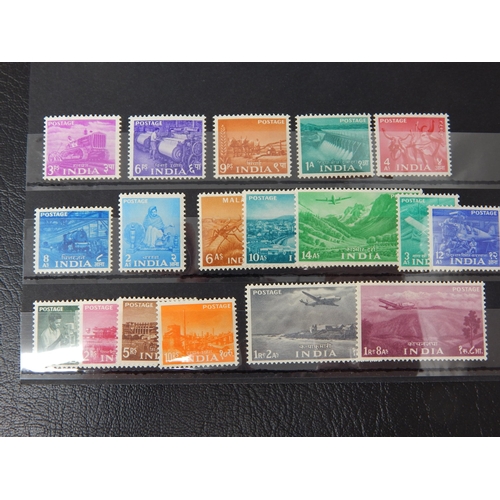 342 - India 1955 Five Year Plan set SG354/71 MH (cat £100)