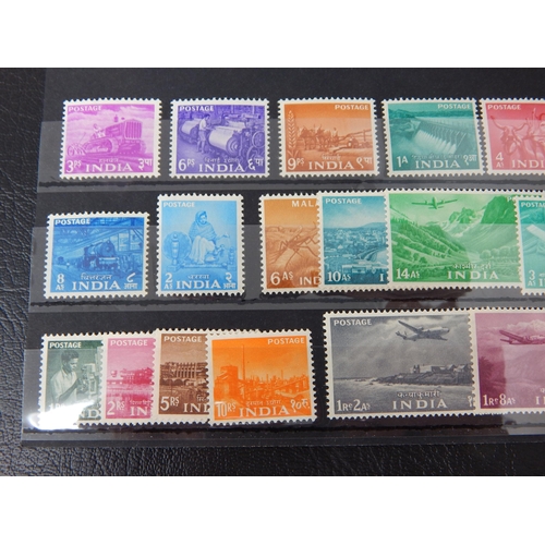 342 - India 1955 Five Year Plan set SG354/71 MH (cat £100)