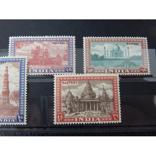 354 - India KGVI 1949 SG 320/324 MLH (cat £331).