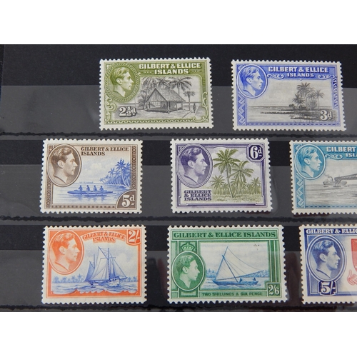 376 - Gilbert & Ellice Islands KGVI 1939 SG47-54 MH (cat £97).