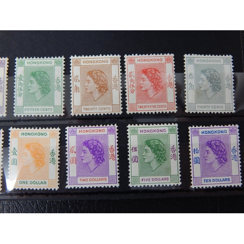 392 - HONG KONG 1954 SG 17/191 (MINUS 16/18) MH.