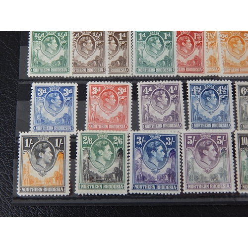 404 - Northern Rhodesia KGVI 1938 SG 25/45 MH (cat £250)