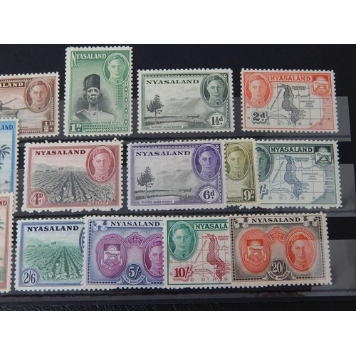 406 - Nyasaland 1945 SG144/157 set of 14 MH (cat £85)