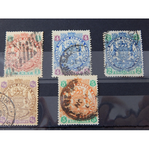 425 - RHODESIA 1896-97 Die II SG 41, 42, 44, 47, 49 good to fine used (SG 48 is FU).