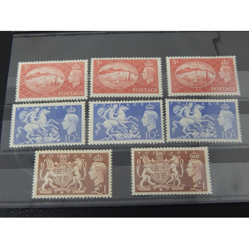 303 - 2 x sets of KGVI 1951 to £1 hiugh value UMM, plus others