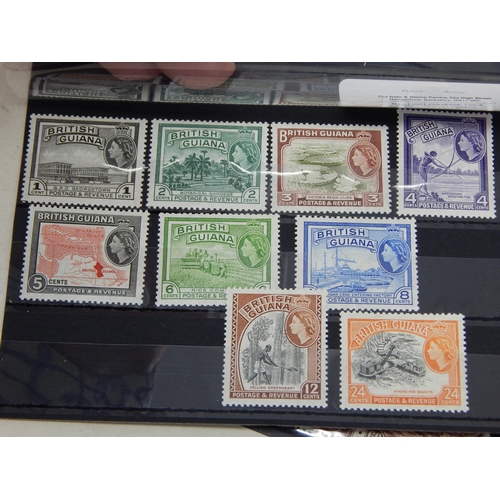 127 - Collection of stamps from British Guiana. Various states from FU – UMM