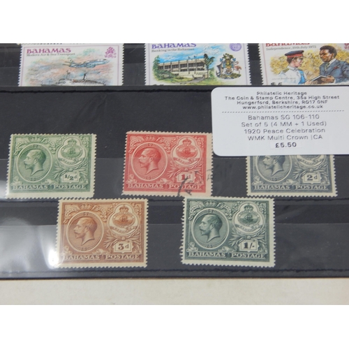 133 - A large group of stamps from the Bahamas