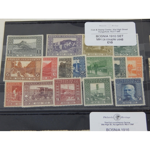 139 - A small but fine lot of Bosnian stamps from 1904 to 1916. VFU & Mint hinged