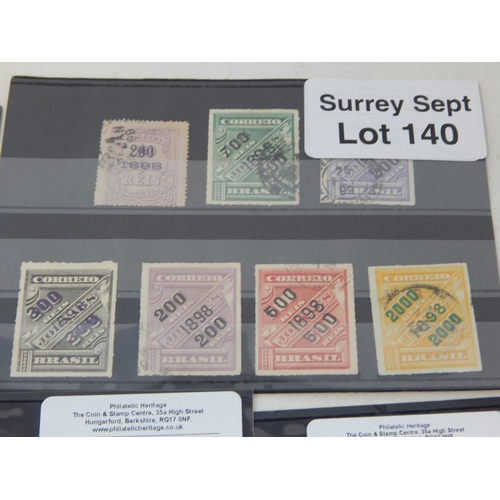 140 - Superb selection of stamps from Brazil. Mainly used with a few marginal blocks