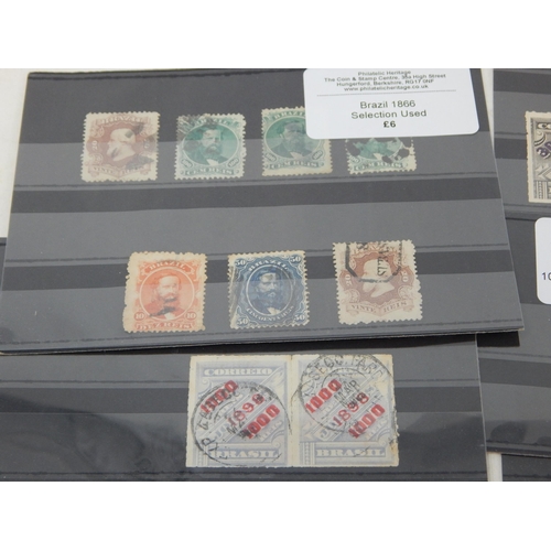 140 - Superb selection of stamps from Brazil. Mainly used with a few marginal blocks