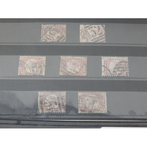 150 - A stunning collection of GB QV 1/2d rose. A variety of plate numbers, all fine
used