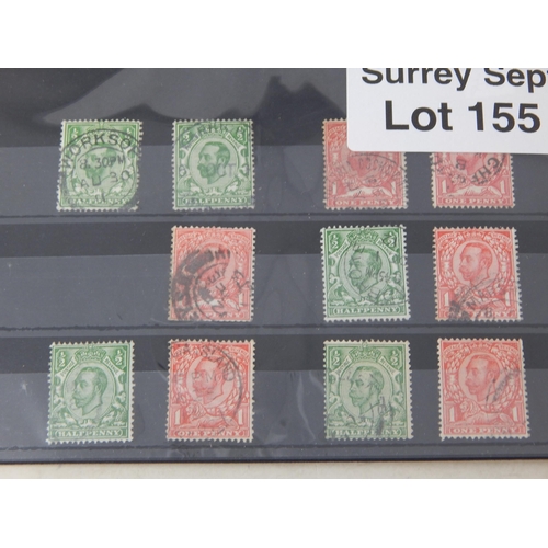 155 - KGV selection, mainly single stamps FU