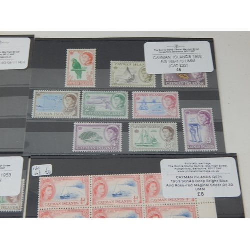 164 - Stunning collection of stamps from the Cayman Islands. Mostly mint hinged and
unmounted mint. Some b... 