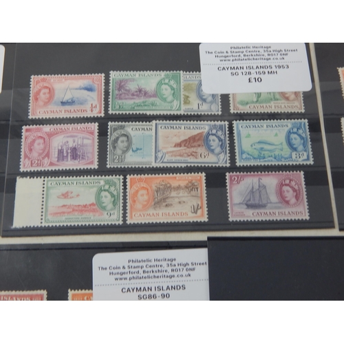 164 - Stunning collection of stamps from the Cayman Islands. Mostly mint hinged and
unmounted mint. Some b... 