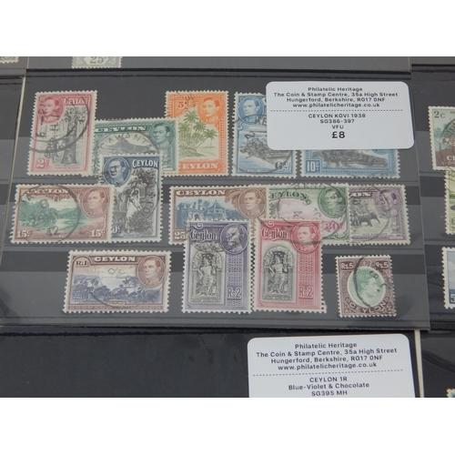 166 - Another fine grouping of Ceylon stamps. Various dates and conditions.