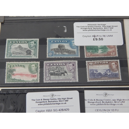 166 - Another fine grouping of Ceylon stamps. Various dates and conditions.