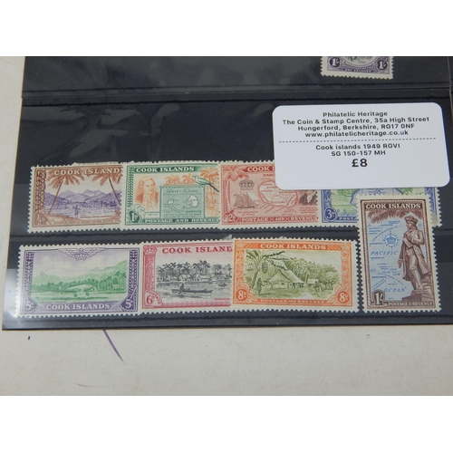 168 - Wonderful small selection of Cook islands stamps , all MH.