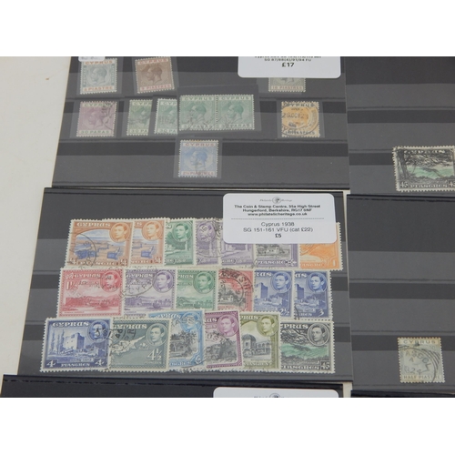 169 - An interesting collection of stamps from Cyprus. Various dates and conditions.