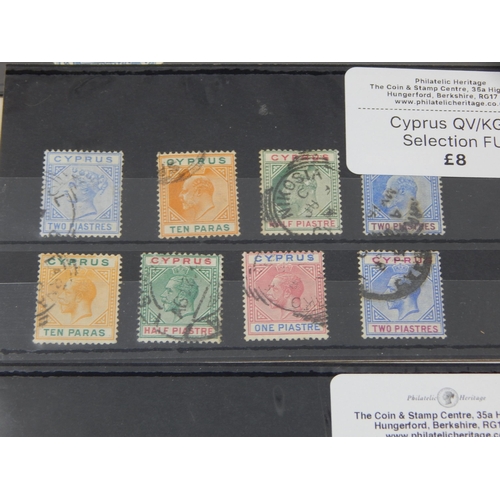 169 - An interesting collection of stamps from Cyprus. Various dates and conditions.