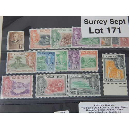 171 - A nice selection of stamps from Dominica.