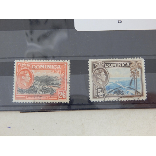 171 - A nice selection of stamps from Dominica.