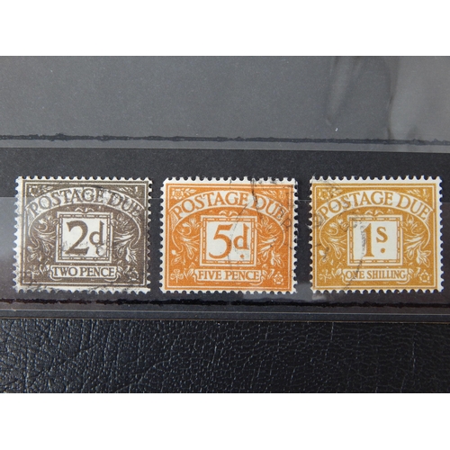 185 - GB QEll Postage due stamps 1959-63 wmk multiple crowns sideways SGD59Wi, D62Wi,
D641Wi