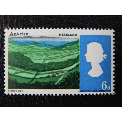 192 - GB QEll 1966 Landscapes 6d SG690 dramatic shift of new blue downwards UMM