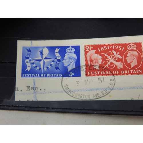 198 - A mixed handful og KGVI stamps including 1951 festival of Britain pair en piece.