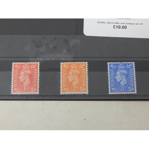 199 - Pleasant selection of KGVI stamps including an inverted watermark set.