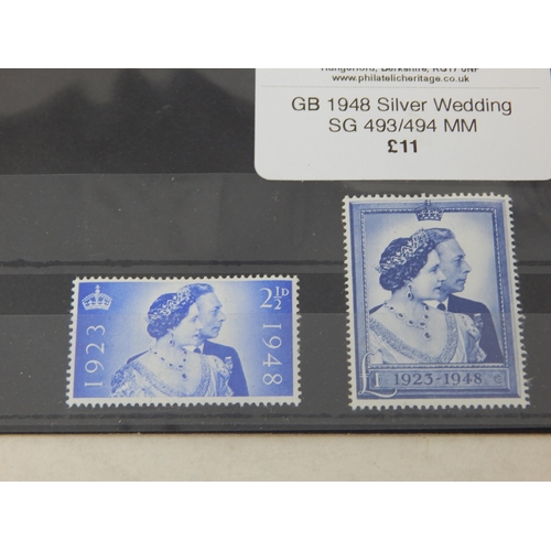 261 - Group of KGVI stamps with a watermark sideways set.