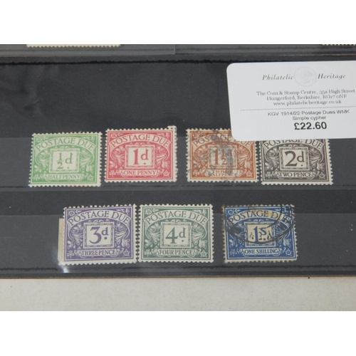 264 - A nice selection of KGV stamps including 2d orange Watermark sideways