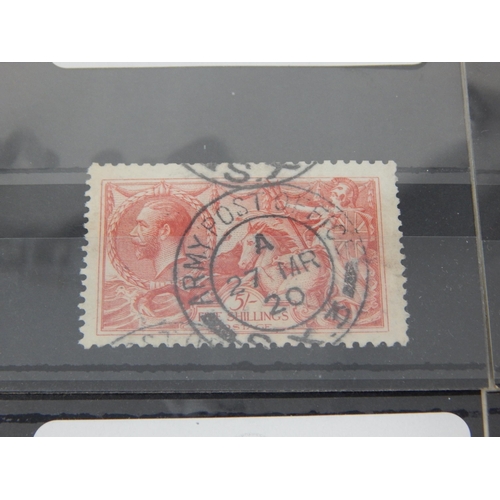 264 - A nice selection of KGV stamps including 2d orange Watermark sideways