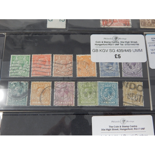 270 - Attractive group of KGV stamps including bradbury Wilkinson Seahorse