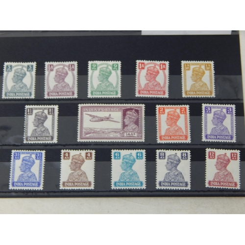 483 - India collection of 3 sets. SG 265/277, SG 101/108 & an India Jind State set.