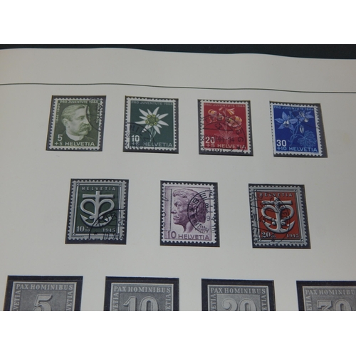 314 - A partially filled Safe album containing a good range of Switzerland stamps