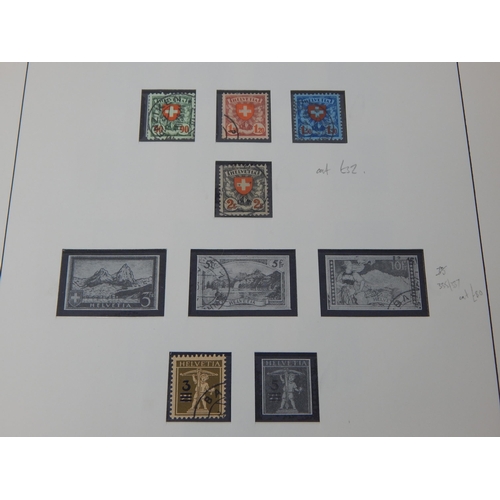 314 - A partially filled Safe album containing a good range of Switzerland stamps