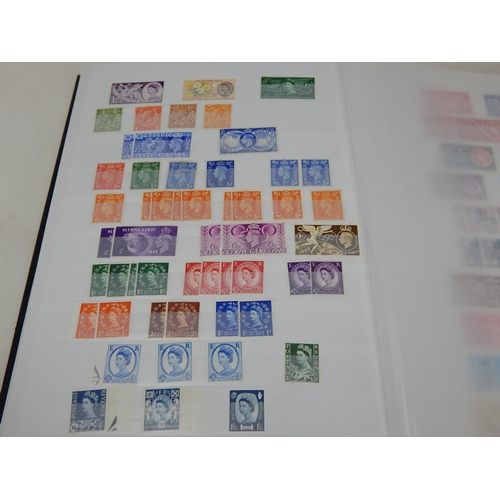 318 - Black stockbook containing a good range of stamps from QV to QEII and a selection of early Postal Hi... 