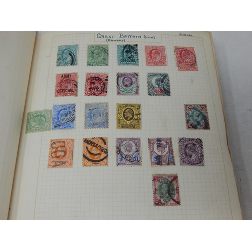 322 - Vintage album containing a good selection of GB QV 1d Reds, other QV inc 2s 6d; KEVII, KGV blocks wi... 