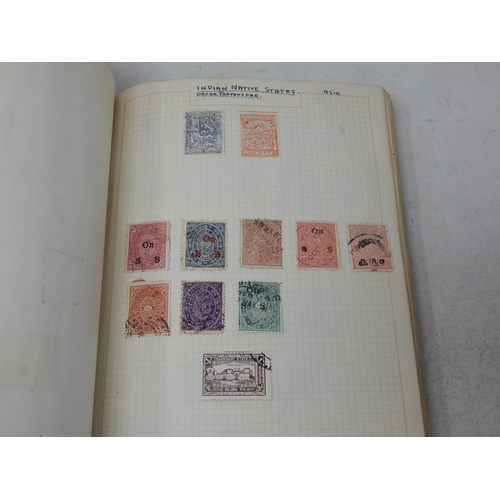 322 - Vintage album containing a good selection of GB QV 1d Reds, other QV inc 2s 6d; KEVII, KGV blocks wi... 