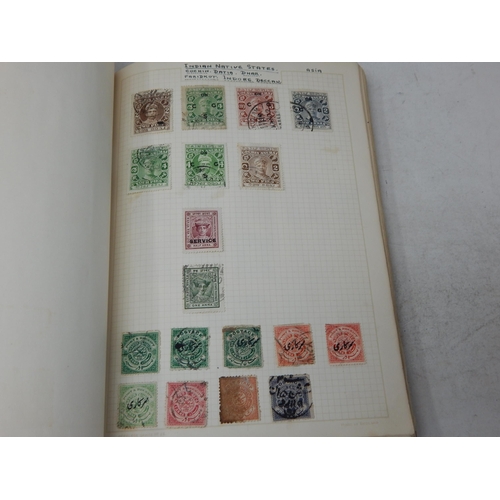 322 - Vintage album containing a good selection of GB QV 1d Reds, other QV inc 2s 6d; KEVII, KGV blocks wi... 