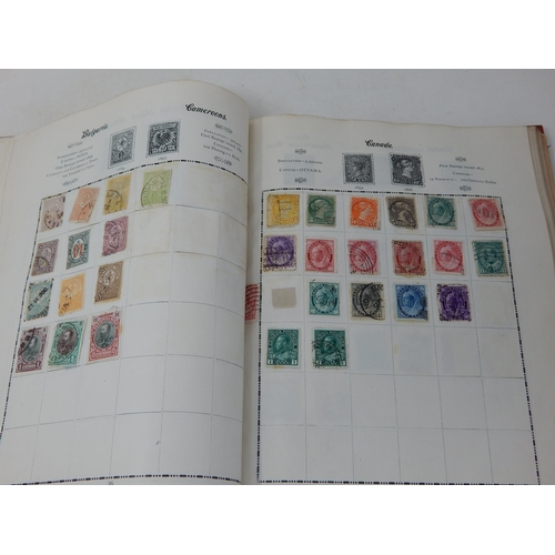 323 - Excelsior Stamp Album containing a large collection of GB Stamps from QV 1d Reds to KGV; and a large... 