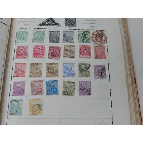 323 - Excelsior Stamp Album containing a large collection of GB Stamps from QV 1d Reds to KGV; and a large... 