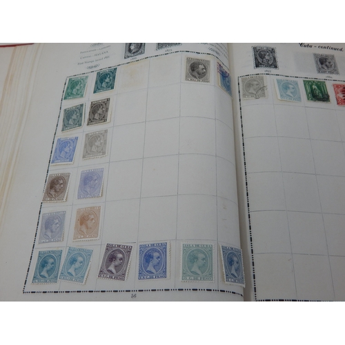 323 - Excelsior Stamp Album containing a large collection of GB Stamps from QV 1d Reds to KGV; and a large... 