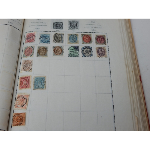 323 - Excelsior Stamp Album containing a large collection of GB Stamps from QV 1d Reds to KGV; and a large... 