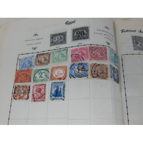 323 - Excelsior Stamp Album containing a large collection of GB Stamps from QV 1d Reds to KGV; and a large... 